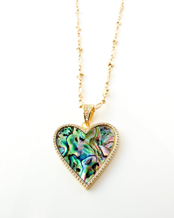 Abalone Heart Necklace