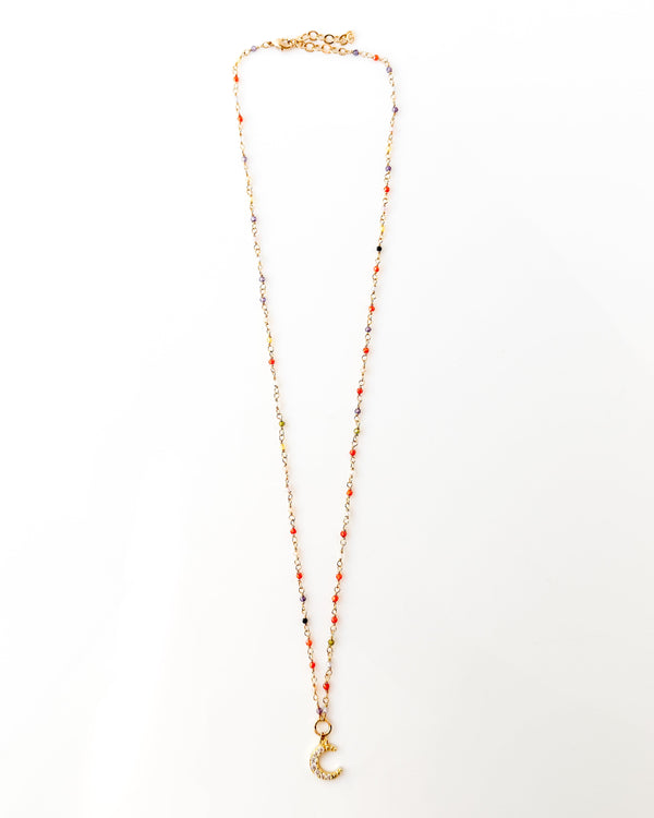 Crescent Moon Necklace A