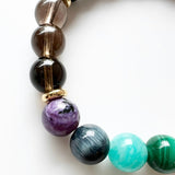 Charorite + Amazonite + Malachite Crystal Bracelet - Chakras