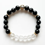 Onyx · Clear Quartz Crystal Bracelet - Class Act