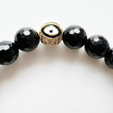 Onyx · Clear Quartz Crystal Bracelet - Class Act