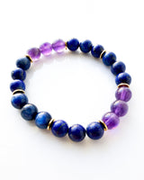 Blue Kyanite · Lapis Lazuli · Amethyst Crystal Bracelet - Inner Oracle