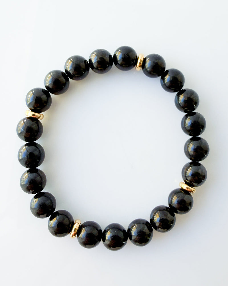 Russian Shungite Crystal Bracelet - EMF Protection