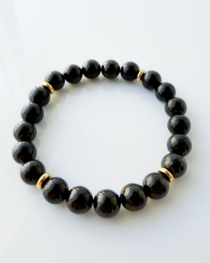 Russian Shungite Crystal Bracelet - EMF Protection