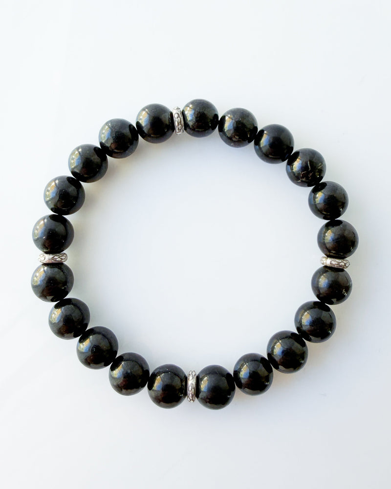 Russian Shungite Crystal Bracelet - EMF Protection