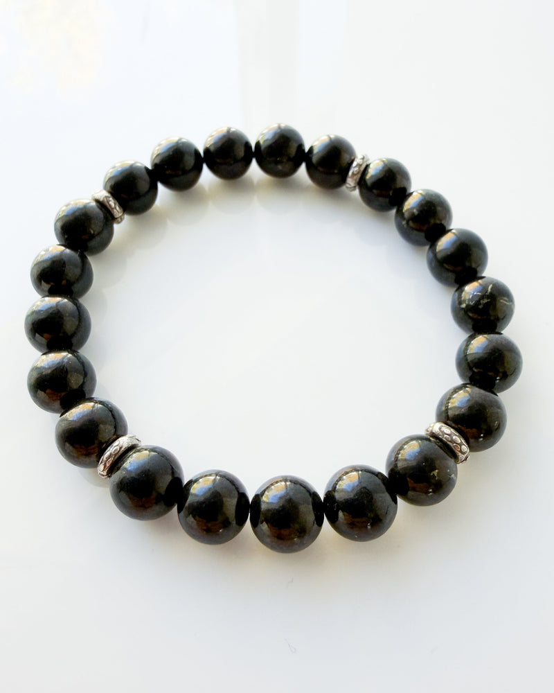 Russian Shungite Crystal Bracelet - EMF Protection