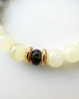 Black Tourmaline + Green Calcite + Moldavite + Kambaba Jasper Crystal Bracelet - Limitless