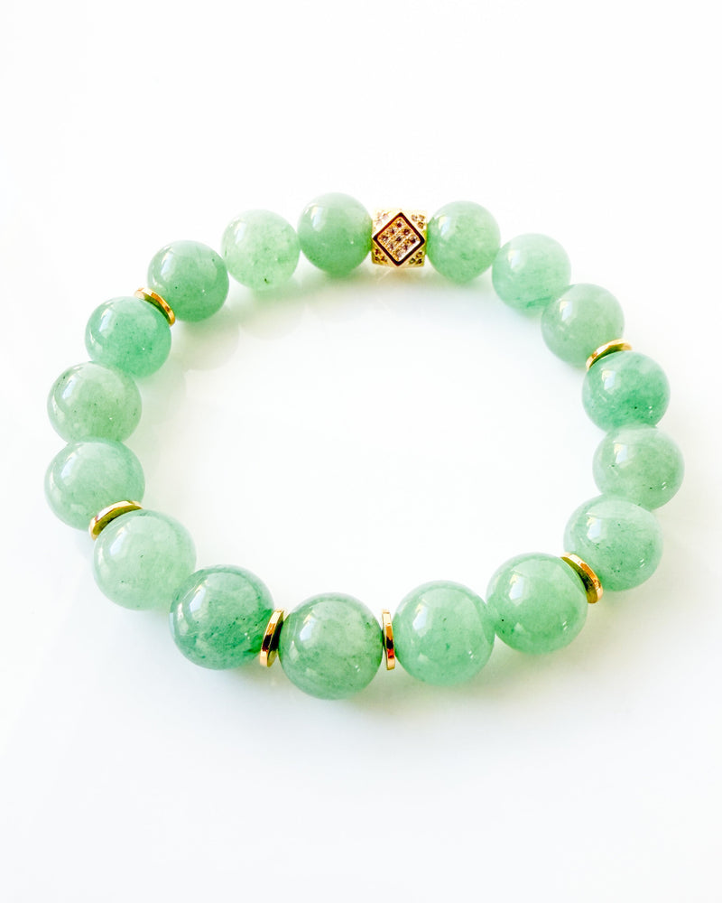 Green Aventurine Crystal Bracelet - Pure Luck