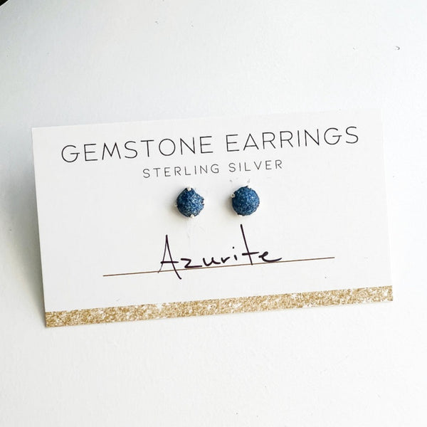 Gemstone Earrings Sterling Silver