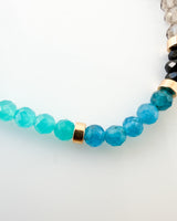 Amazonite · Apatite · Black Tourmaline · Smoky Quartz Crystal Bracelet - I Speak My Truth