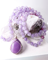 Phosphosiderite Pendant Mala