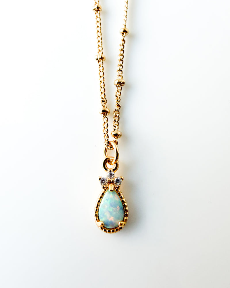 White Opal Necklace