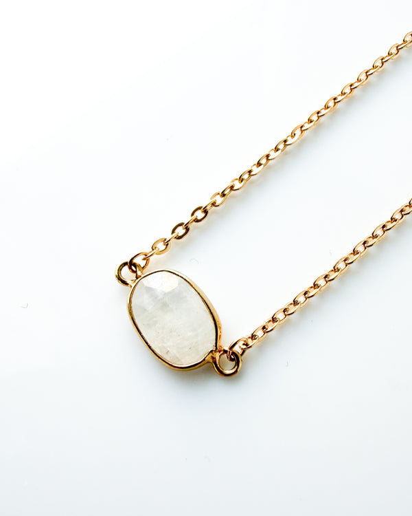Rainbow Moonstone Necklace