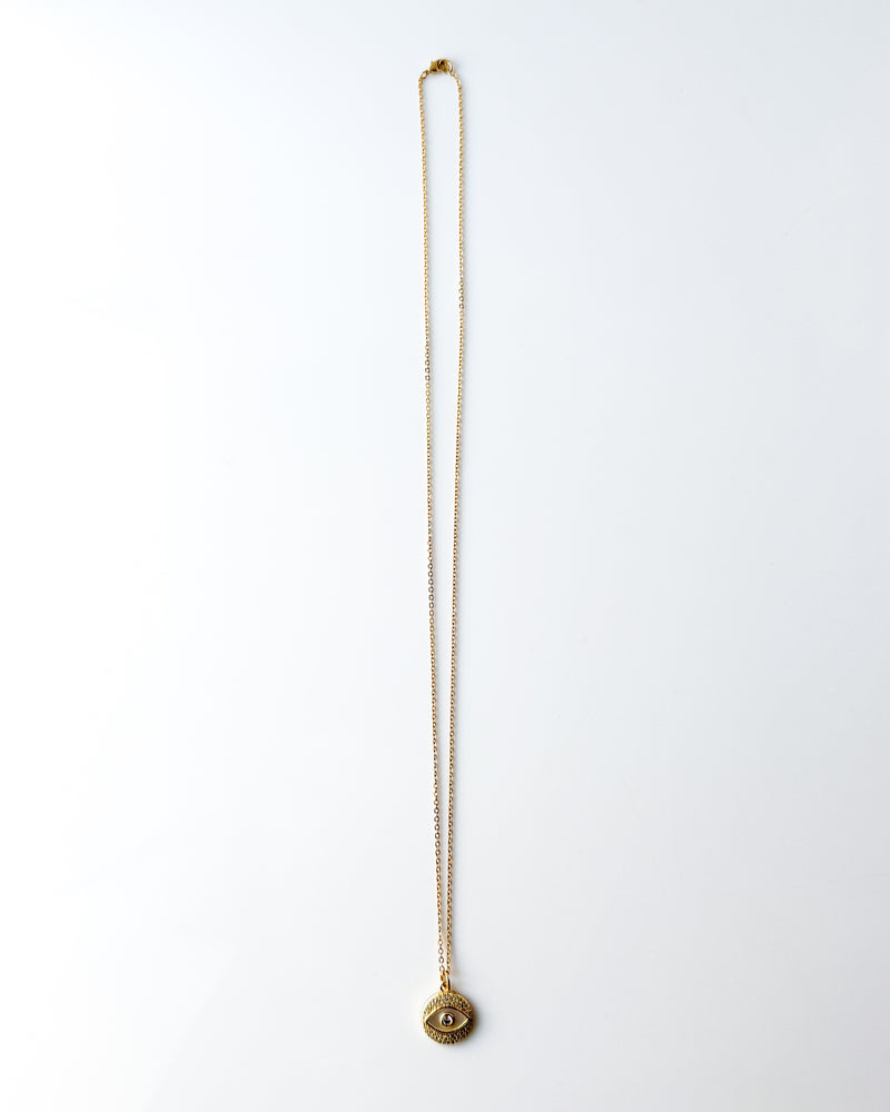 Evil Eye Pare + Shell Necklace