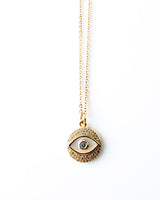 Evil Eye Pare + Shell Necklace