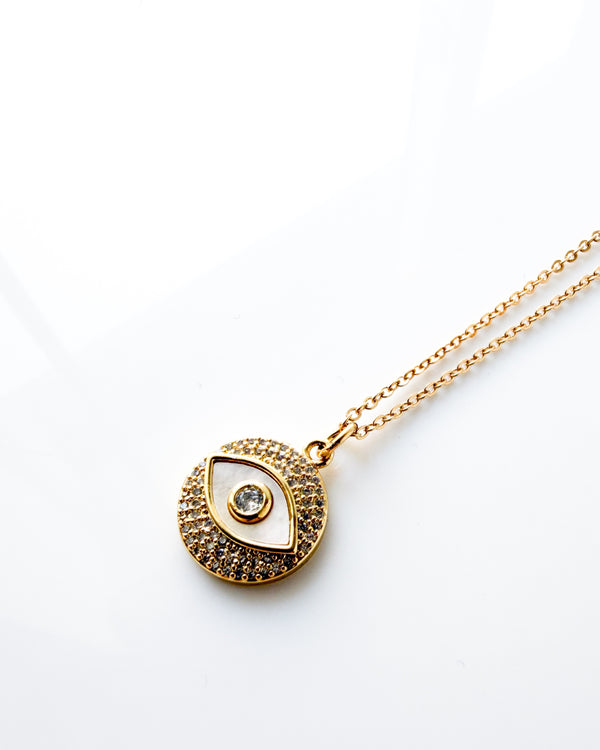 Evil Eye Pare + Shell Necklace