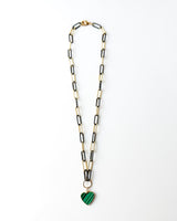 Malachite Heart Necklace