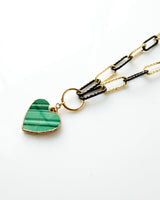 Malachite Heart Necklace