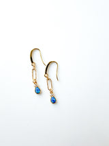 Gilson Opal + Swarovski Dangle Earrings