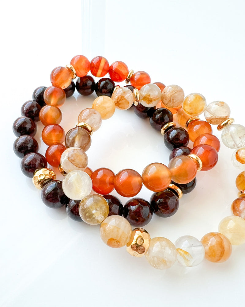 Golden Healer, Carnelian, and Garnet - Chakra Series 2025 