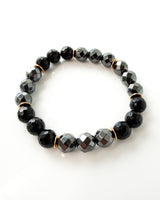  Faceted Hematite · Faceted Onyx - Shine