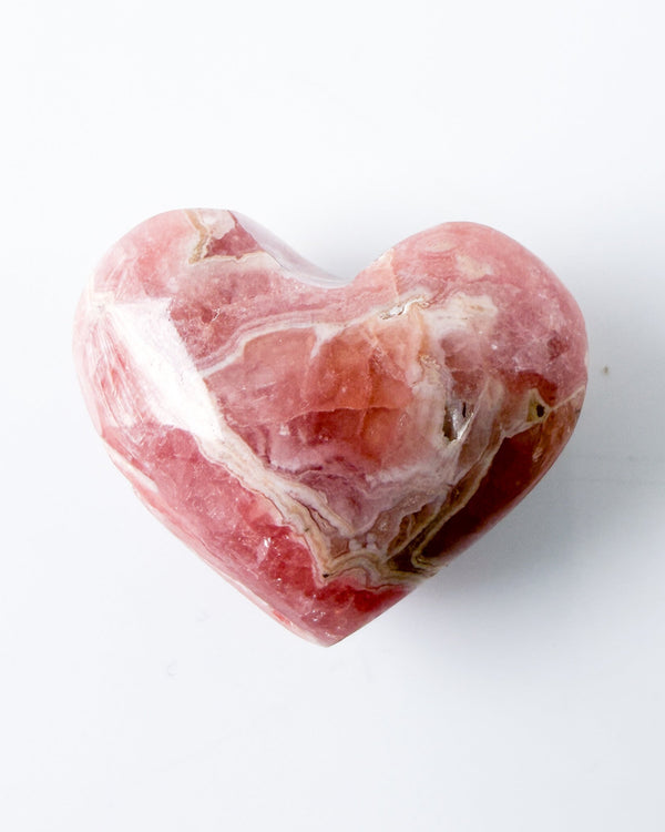 Rhodochrosite Heart