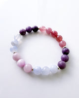 Rose Quartz · Lepidolite · Blue Lace Agate · Kunzite Crystal Bracelet - Mother 2026