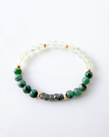 Aquamarine · Emerald · Prehnite Crystal Bracelet - Worthy