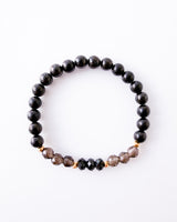 Smoky Quartz · Black Tourmaline · Shungite Crystal Bracelet - Energy Mastery