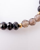 Smoky Quartz · Black Tourmaline · Shungite Crystal Bracelet - Energy Mastery