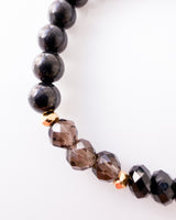 Smoky Quartz · Black Tourmaline · Shungite Crystal Bracelet - Energy Mastery
