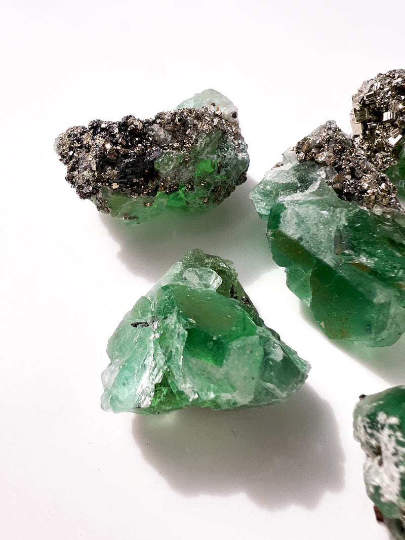 Emerald Fluorite + Pyrite + Galena