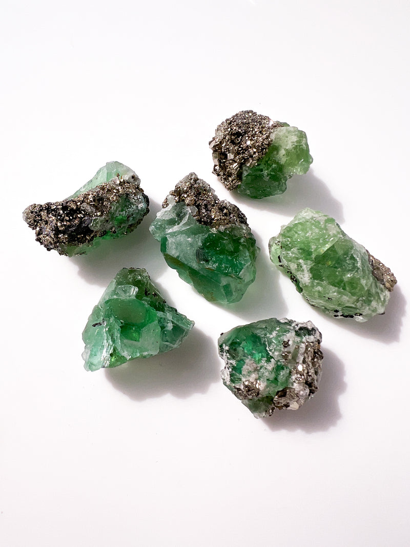 Emerald Fluorite + Pyrite + Galena