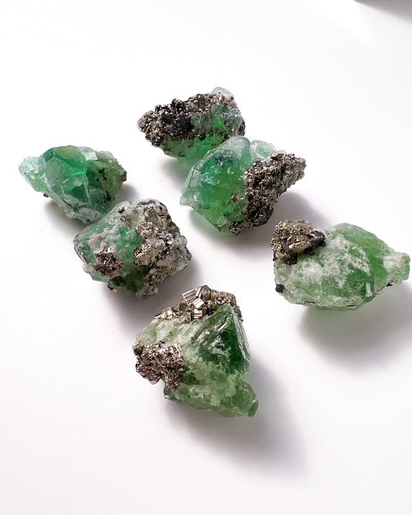 Emerald Fluorite + Pyrite + Galena
