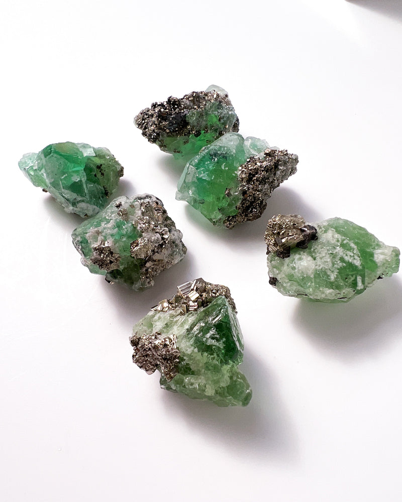 Emerald Fluorite + Pyrite + Galena