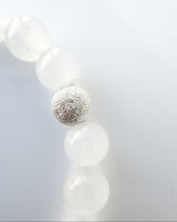 Aquamarine + White Jade Crystal Bracelet - Stillwater