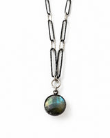Labradorite + Italian Chain