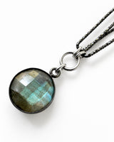 Labradorite + Italian Chain