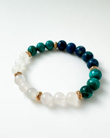 Shattuckite · Chrysocolla · Rainbow Moonstone - Lunavia