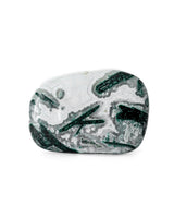 Malachite in White Agate