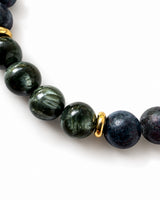 Seraphinite · Ruby in Kyanite · Ice Mountain Jade Crystal Bracelet - Anchored Magic