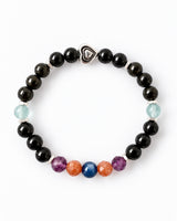 Black Tourmaline · Shungite · Fluorite · Sunstone · Blue Kyanite Crystal Bracelet - Back to School
