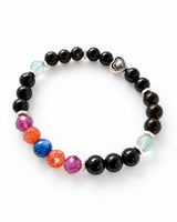 Black Tourmaline · Shungite · Fluorite · Sunstone · Blue Kyanite Crystal Bracelet - Back to School