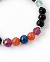 Black Tourmaline · Shungite · Fluorite · Sunstone · Blue Kyanite Crystal Bracelet - Back to School