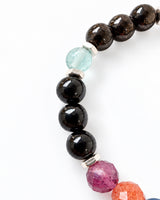 Black Tourmaline · Shungite · Fluorite · Sunstone · Blue Kyanite Crystal Bracelet - Back to School