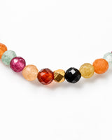 Red Aventurine · Green Aventurine · Pink Tourmaline · Purple Garnet · Hessonite Garnet · Green Tourmaline · Black Tourmaline Crystal Bracelet - Bon Voyage