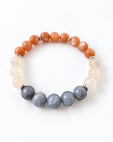 Iolite · Champagne Moonstone · Peach Moonstone Crystal Bracelet - Charmed