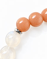 Iolite · Champagne Moonstone · Peach Moonstone Crystal Bracelet - Charmed