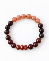 Sunstone · Tiger Iron · Red Jasper Crystal Bracelet - Desire