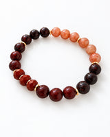 Sunstone · Tiger Iron · Red Jasper Crystal Bracelet - Desire